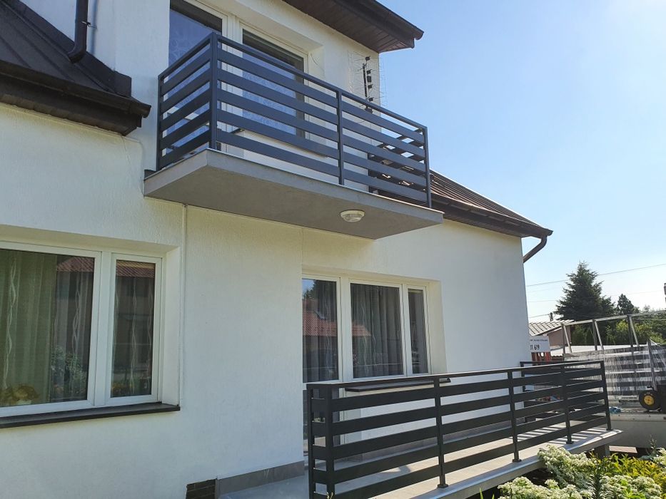 Balustrada 100x20 ocynk ogniowy malowany proszkowo