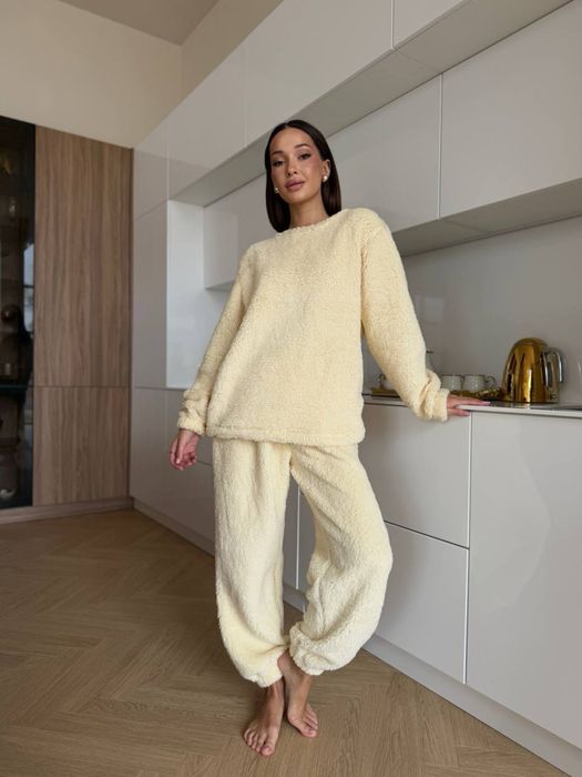 Піжама жіноча махрова. Зимова піжама на подарунок. Тепла піжама