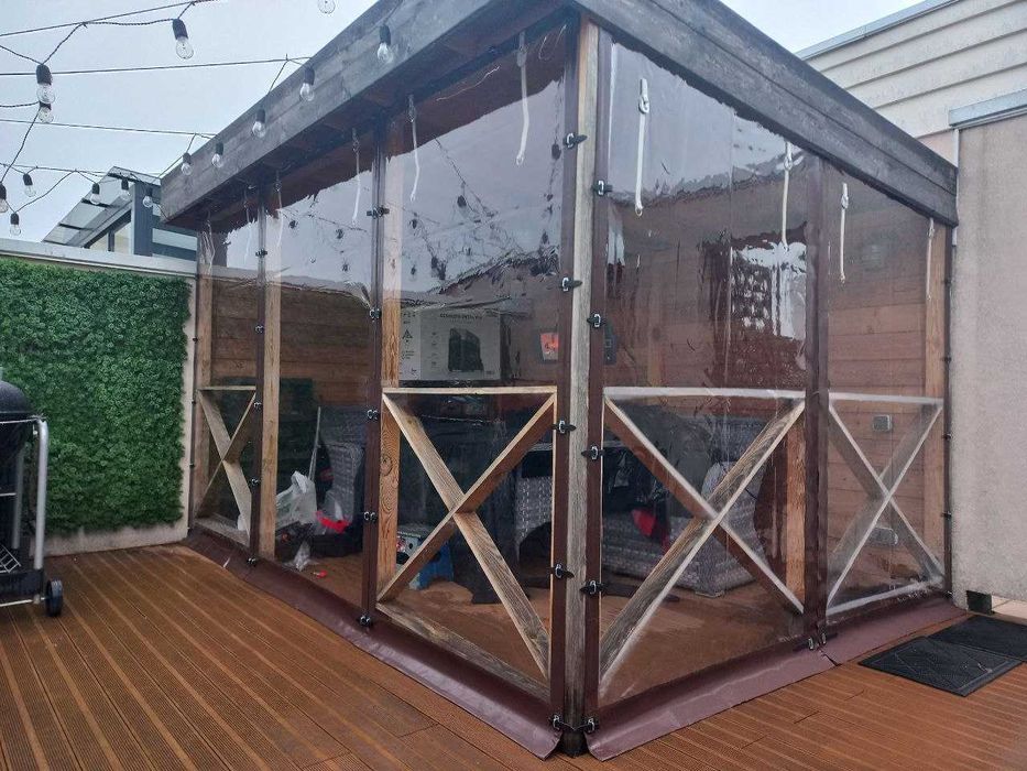 М'які вікна з тканини ПВХ для альтанки/тераси