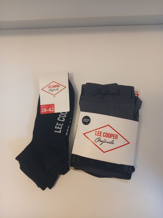 Bokserki męskie Lee Cooper XL plus skarpetki 3 pary nowe z metka