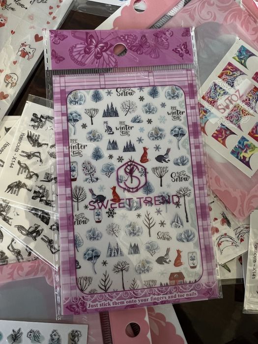 Наклейки для ногтей 46шт