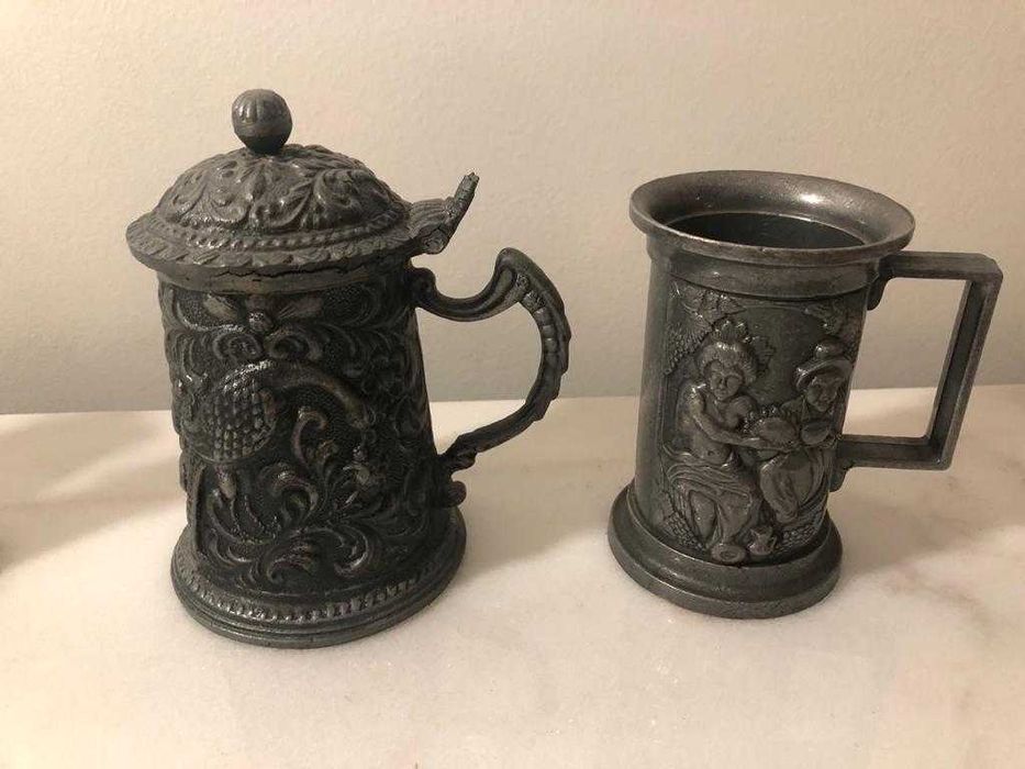 Artigos decorativos de estanho