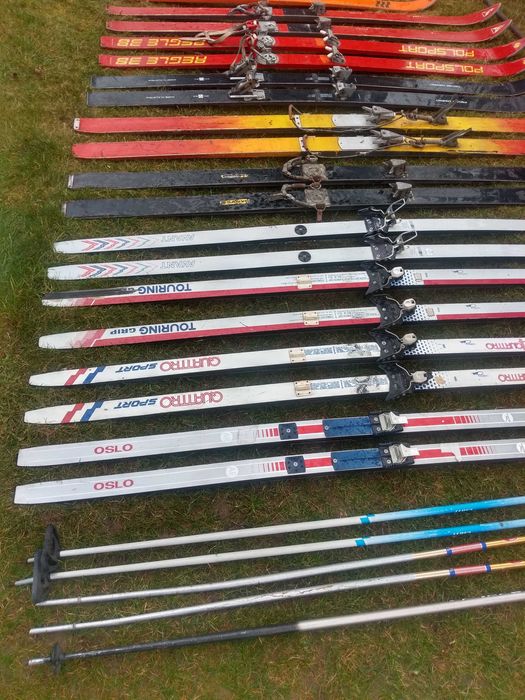 używane narty biegowe długość 190 - 200 cm