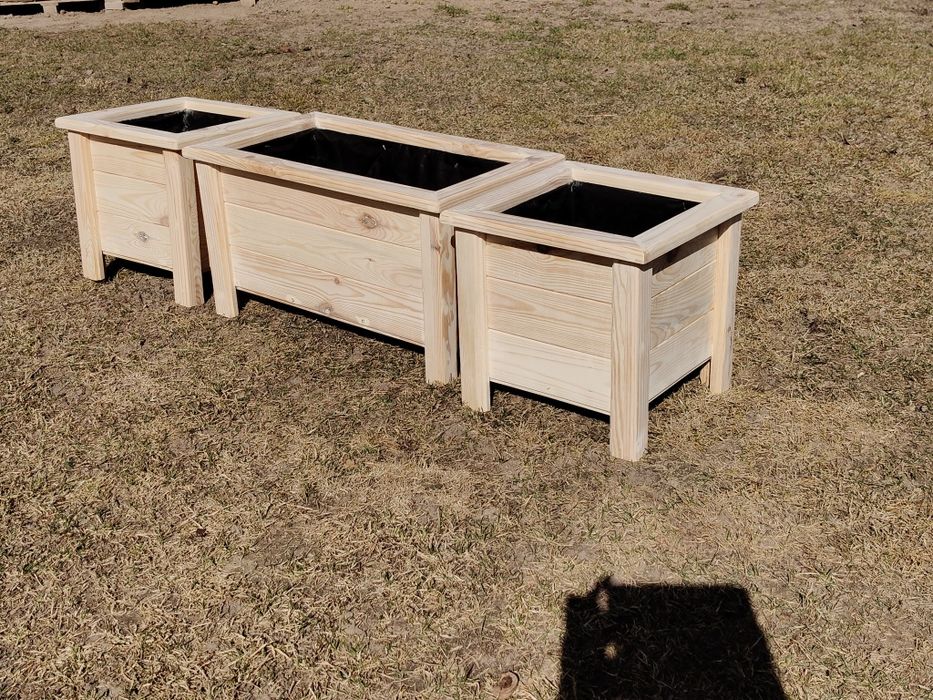 Donice ogrodowe drewniane