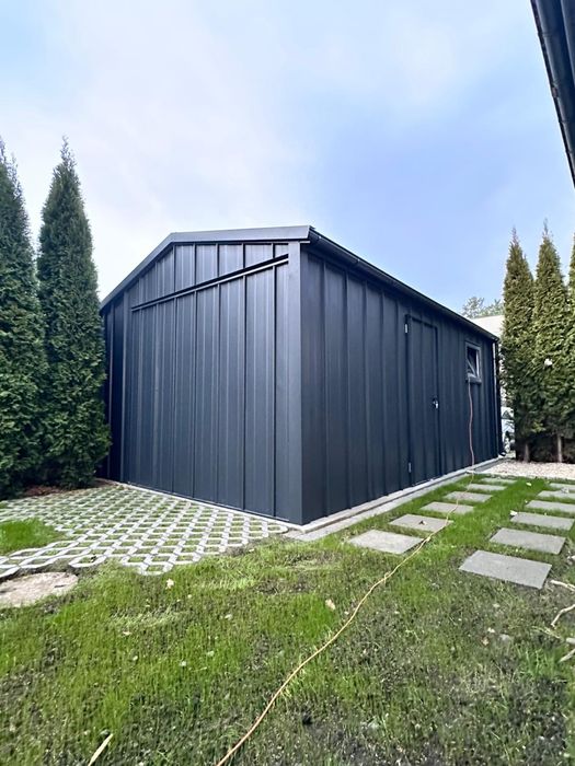 Garaż blaszany rąbek  3x5 4x5 5x5 6x5 6x6