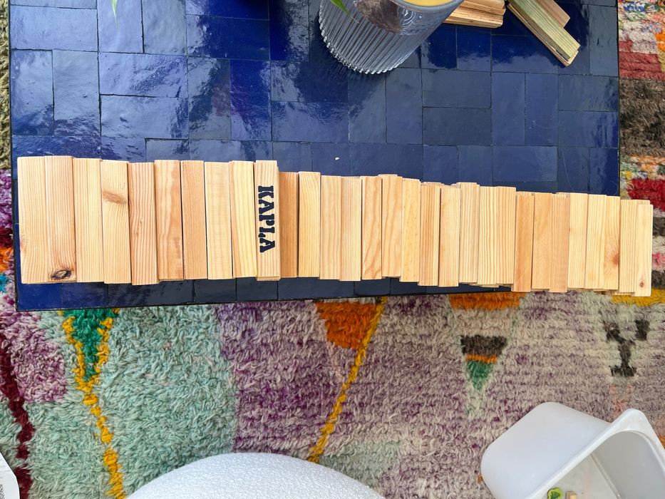 350 pratos Kapla verdadeiros + livros  - Muito bom estado