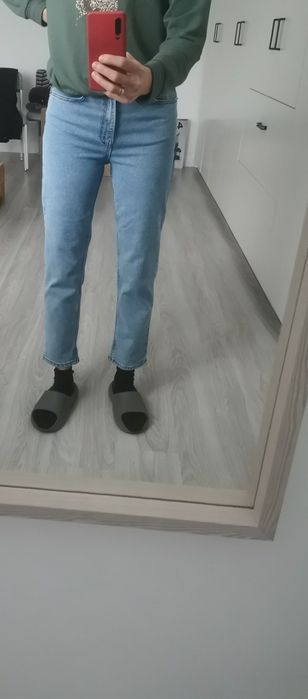 Dżinsy błękitne Primark Denim Co 36 S  wyższy stan mom fit