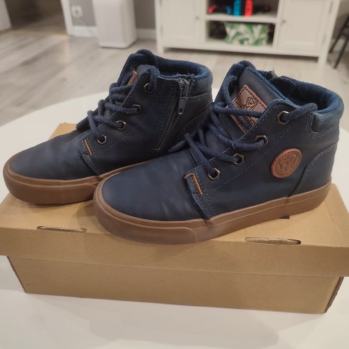 Buty Iguana Skórzane Trzewiki Chłopięce 31