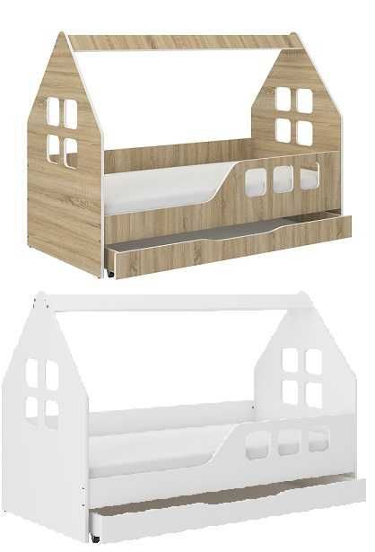 Łóżko domek 160x80 z szufladą + MATERAC GRATIS | łóżeczko dziecięce