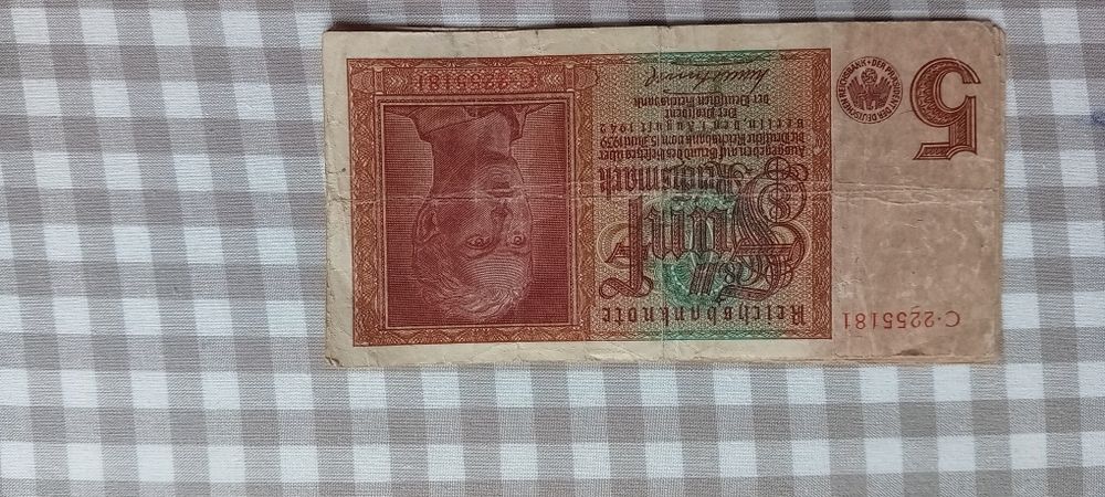 5 marek niemieckie 1943 r.