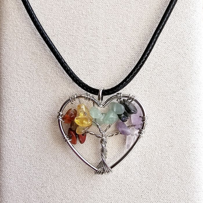 Colares Árvore da Vida c/ Pedras dos Chakras