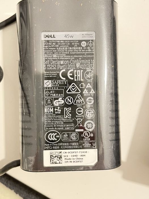 Dell zasilacze LA45NM131, DA130PE1-00, LA65NM130