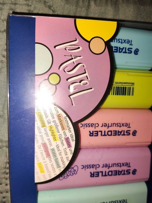 Marcadores stadler cores pastel