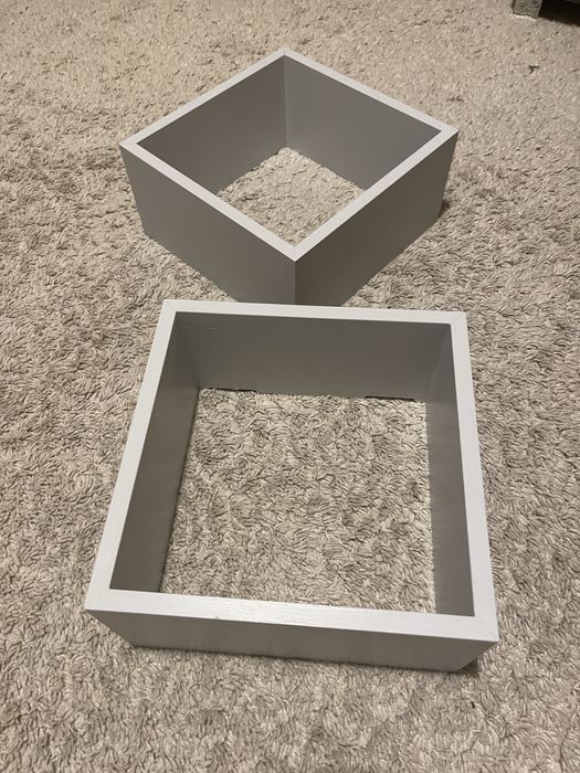 Cubos de Madeira cinzentos