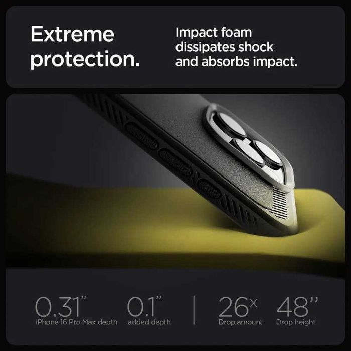 Чехол Spigen Rugged Armor MagFit для iPhone 16 Pro Max Matte Black