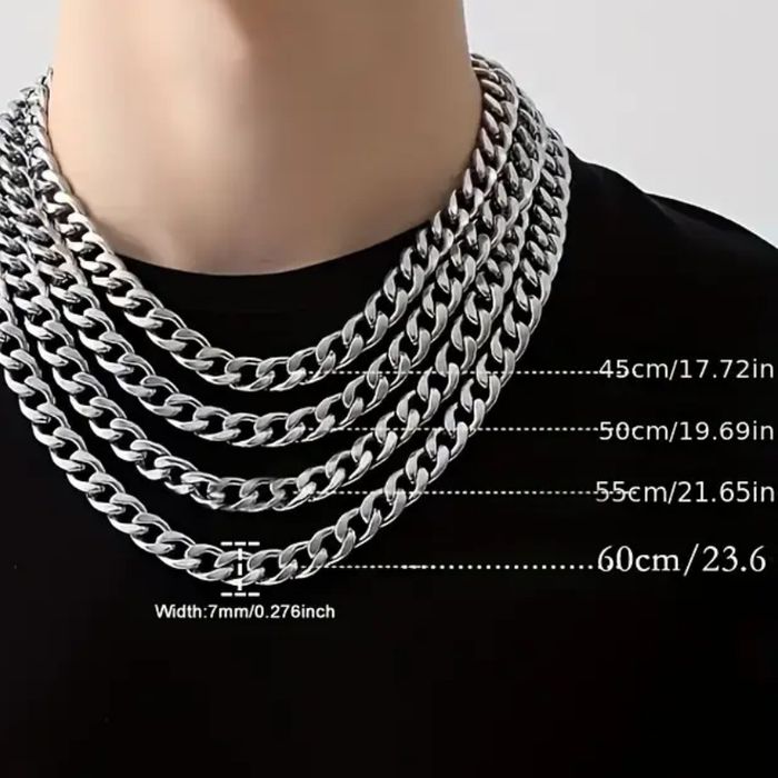 Naszyjnik ze stali nierdzewnej 60 cm