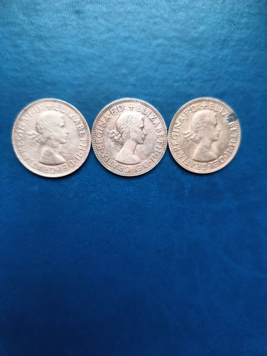 Elizabeth II  Penny Australia 1961 ,63, 64 r. Mennica Perth  Mint.
