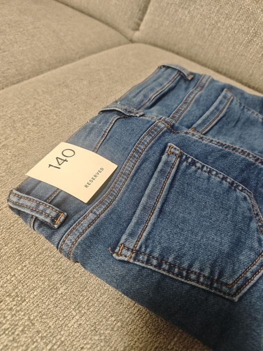 Reserved spodnie jeans dziewczynka 140