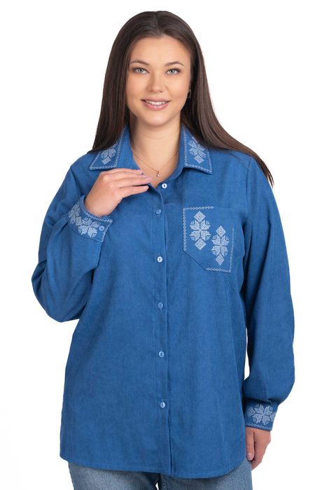 Жіноча сорочка з вишивкою Вельвет (різні кольори)