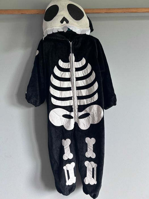 Strój przebranie Halloween Kościotrup 3/4 lata