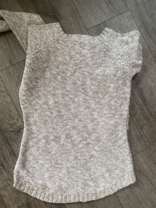 Piękny szary sweter H&M melanż rozm M