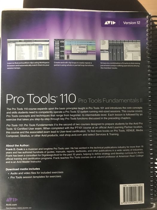 Kurs pro tools 110 v12 ksiazka