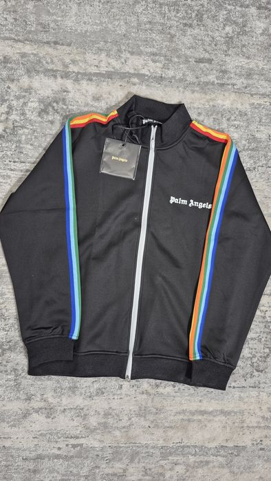 2 кольори!! Palm Angels зип-худи | Пальм Анжелс Зипка | Кофта Palm Angels Classic Rainbow Track Jacket | Пальм Анджелс Худи | Штаны Пальм Анжелс