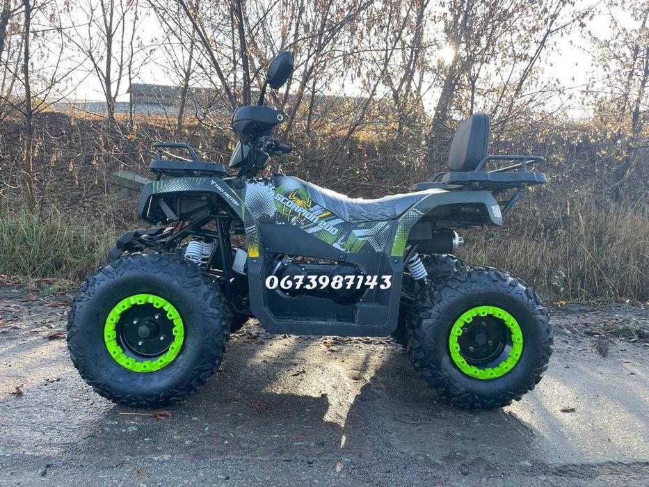 Квадроцикл Comman Scorpion 200cc ЛЕБІДКА Фаркоп Вантажепідйомніть 300 кг/2-місця Безкоштовна доставка