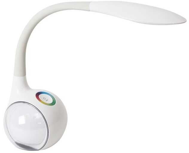 Lampka biurkowa LED PLATINET 43130 Biała nocna kolory regulacja USB