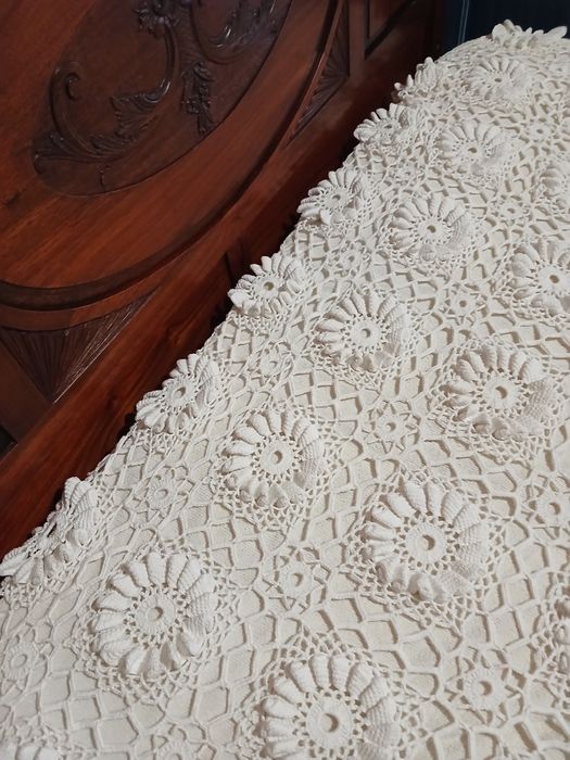 Colcha feita à mão, crochet  cama de casal