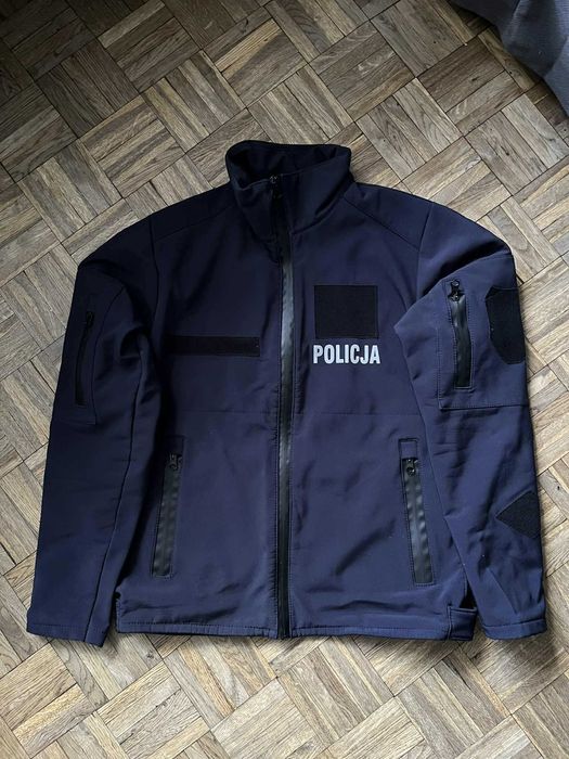 kurtka policyjna softshell s/m w dobrym stanie
