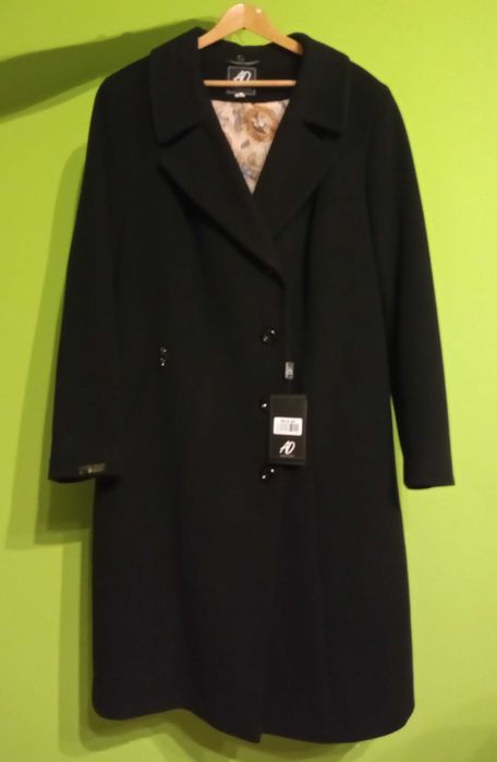 Płaszcz damski z wełny ocieplany roz. 54