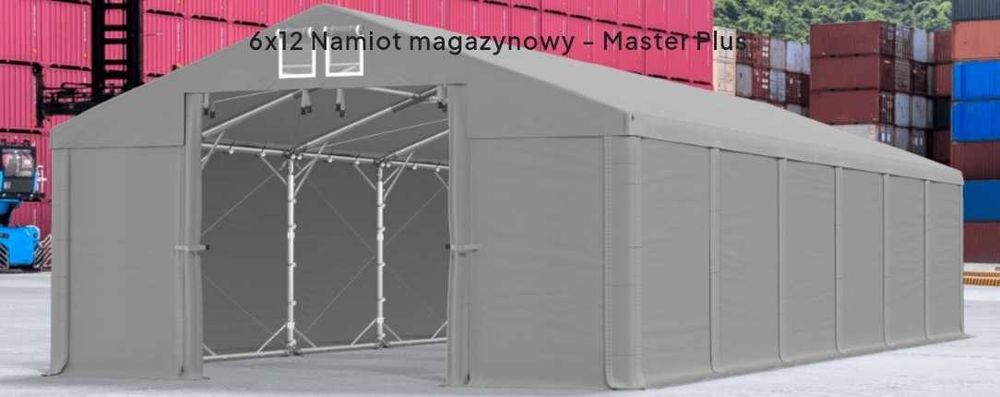 Hala namiotowa całoroczna 6x12m-4m