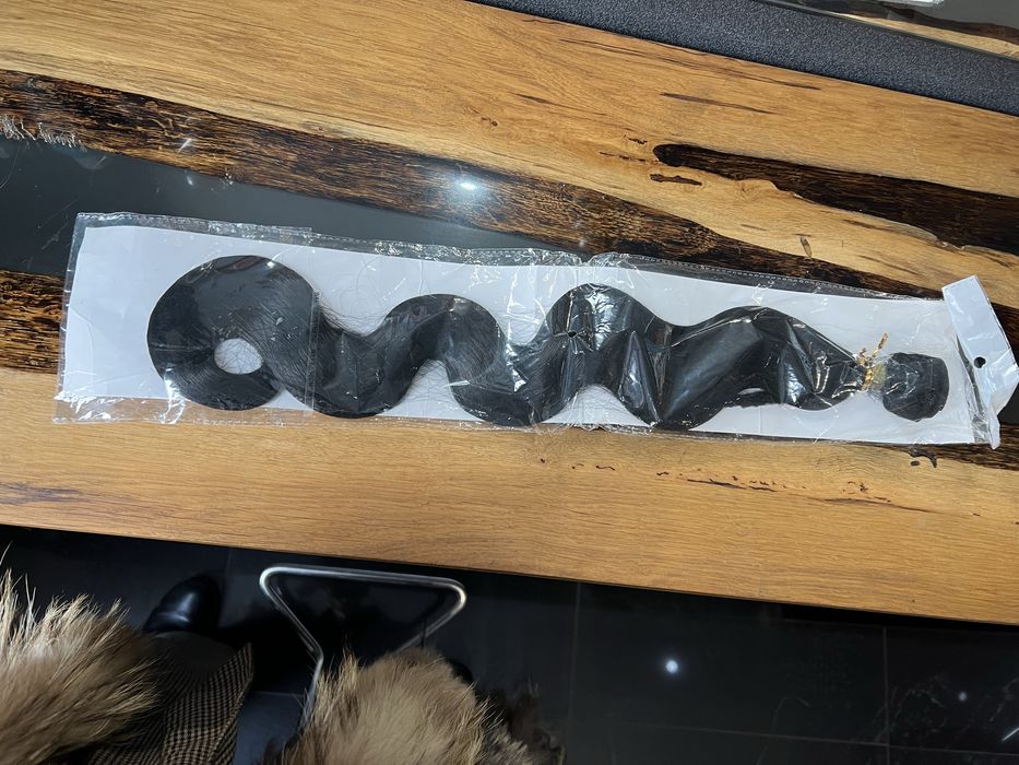 Włosy syntetyczne na taśmie 60 cm kolor #1 fala wavy Profibre