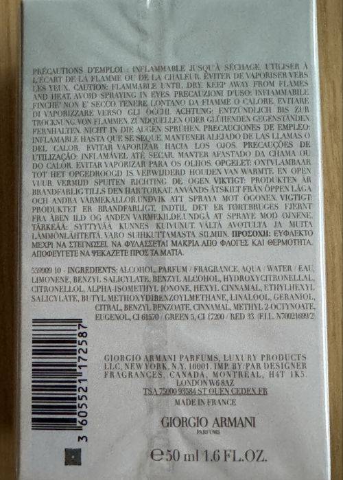 Giorgio Armani Acqua Di Gioia woda perfumowana 50 ml