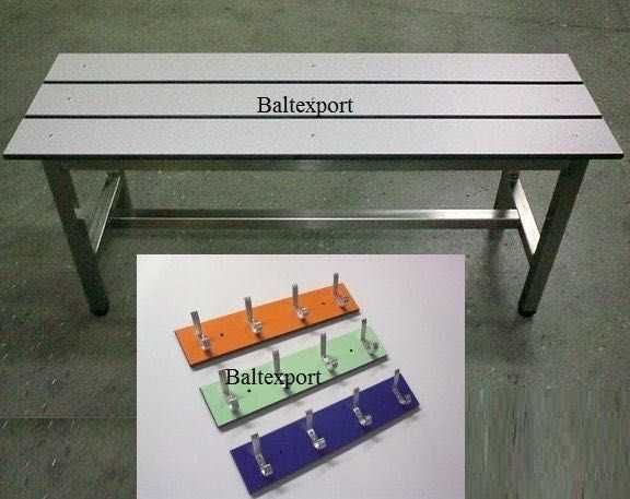 Banco Balneario Corrido Ginasio Escolas Industria Vestiários Novo