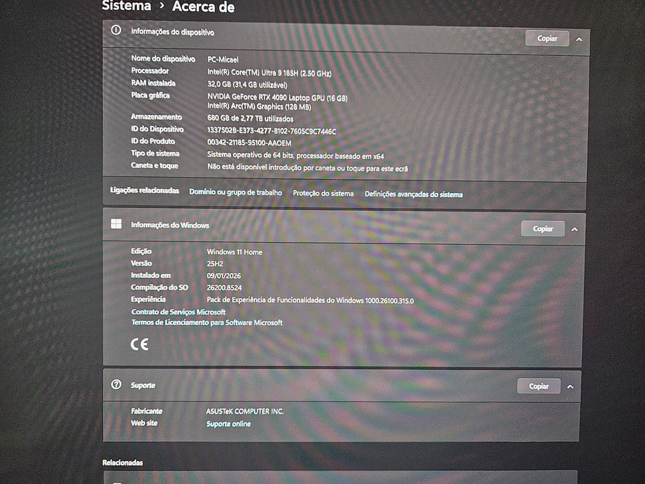 Asus ROG Zephyrus G16 RTX4090