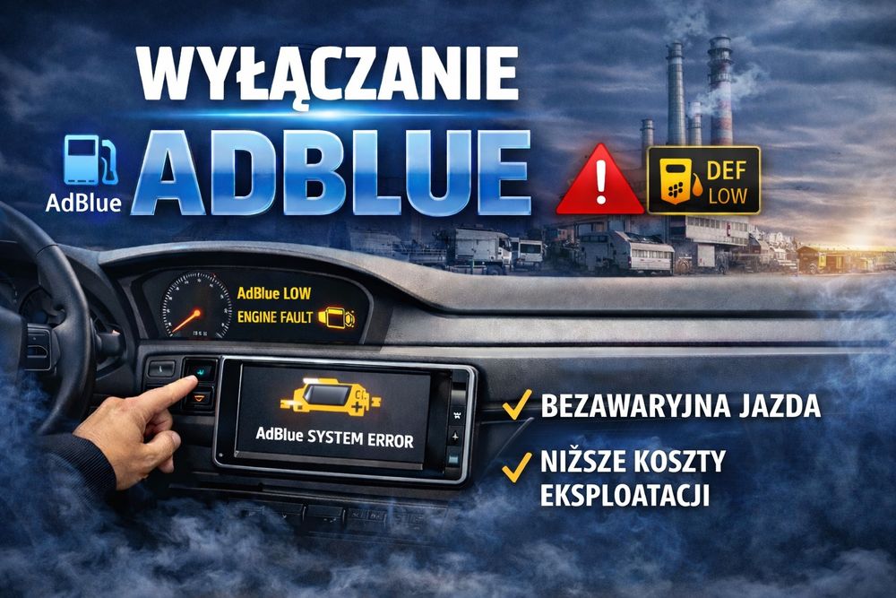 Rozwiązanie problemu z systemem ADBLUE SCR blokada rozruchu odliczanie kilometrów diagnostyka