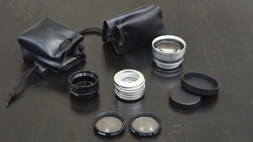 Conjunto de adptadores para lentes + Lentes