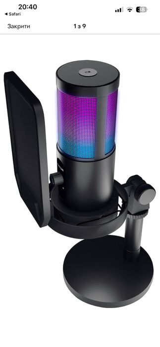 Мікрофон для компʼютера Hator signify rgb