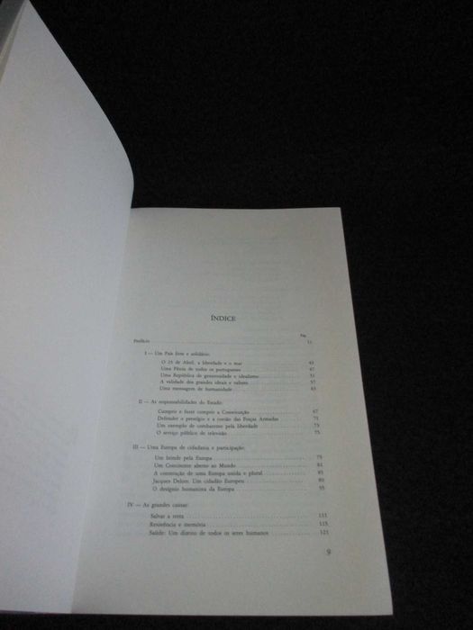 Livro Intervenções 7 Mário Soares Autografado