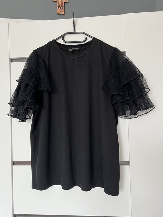 Bluzka z koronkowymi rękawkami L/XL