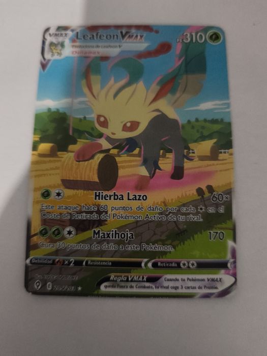 Card leafeon vmax arte alternativa 205/203