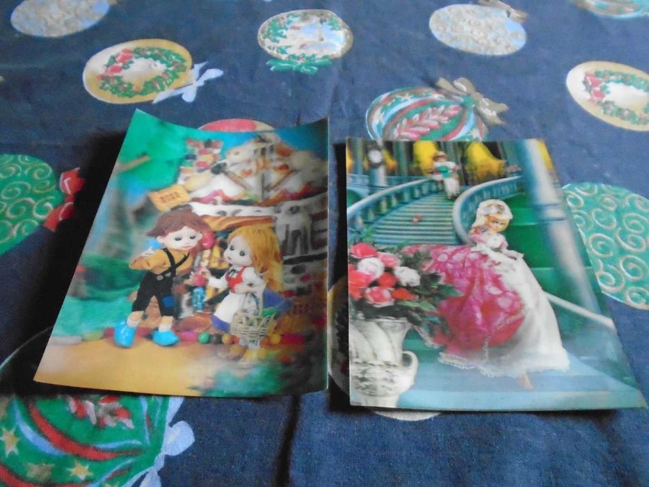 widokówki pocztówki trójwymiarowe retro