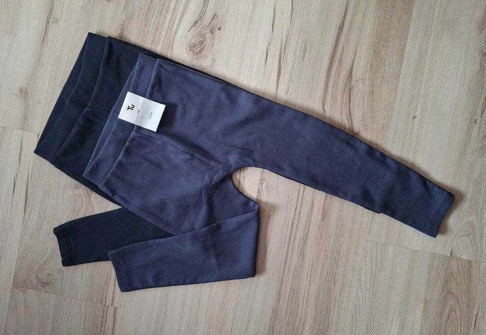 2 pack spodnie legginsy prążek TU 3-4 lata / 98-104cm
