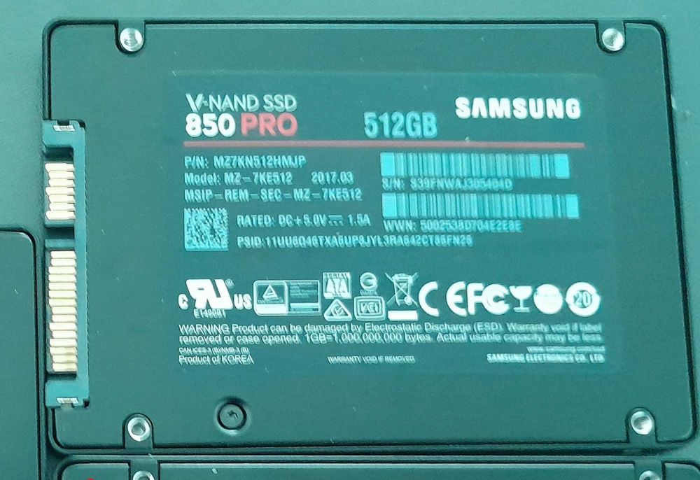 Dysk twardy SSD MZ-7KE512 Samsung 850 PRO 512GB SATA 2,5”