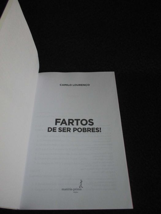Livro Fartos de Ser Pobres! Camilo Lourenço 1ª edição 2015