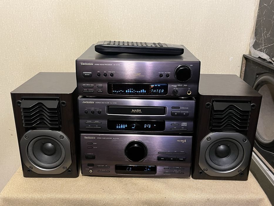 Японская предтоповая мини система TECHNICS CH750 + акустика + пульт Д/У