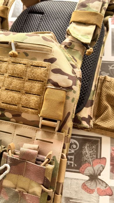 Colete + bolsa airsoft