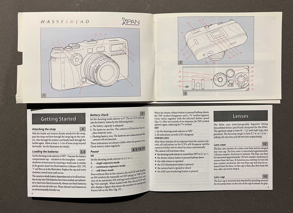 Manual original Hasselblad Xpan